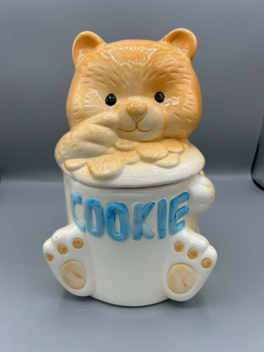Alco Industries Ceramic Teddy Bear Cookie Jar